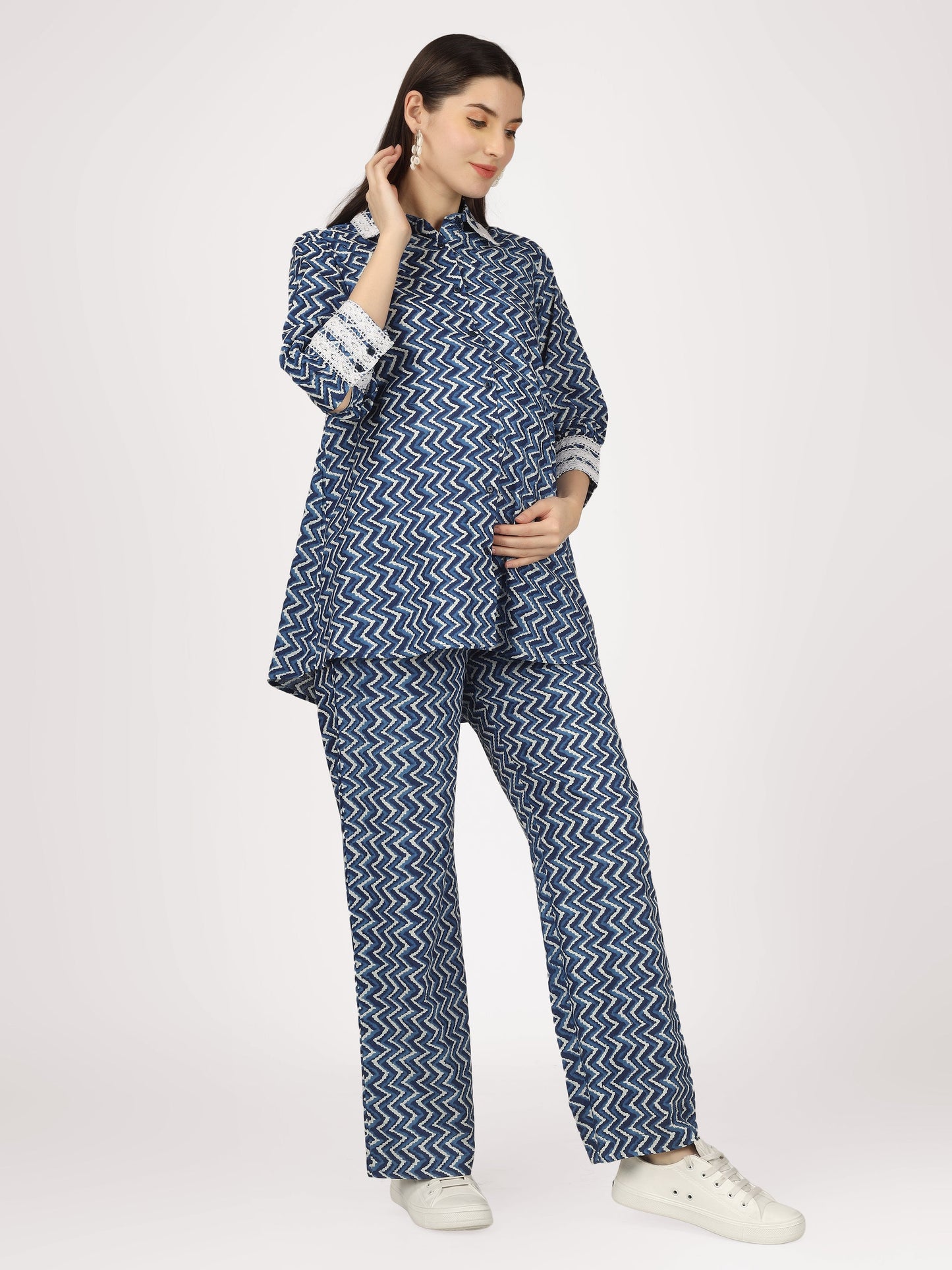 Sky & See Blue Cotton Co-Ord Set