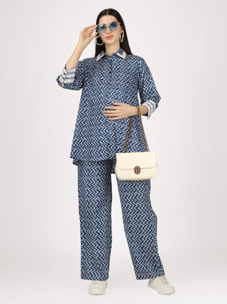 Sky & See Blue Cotton Co-Ord Set