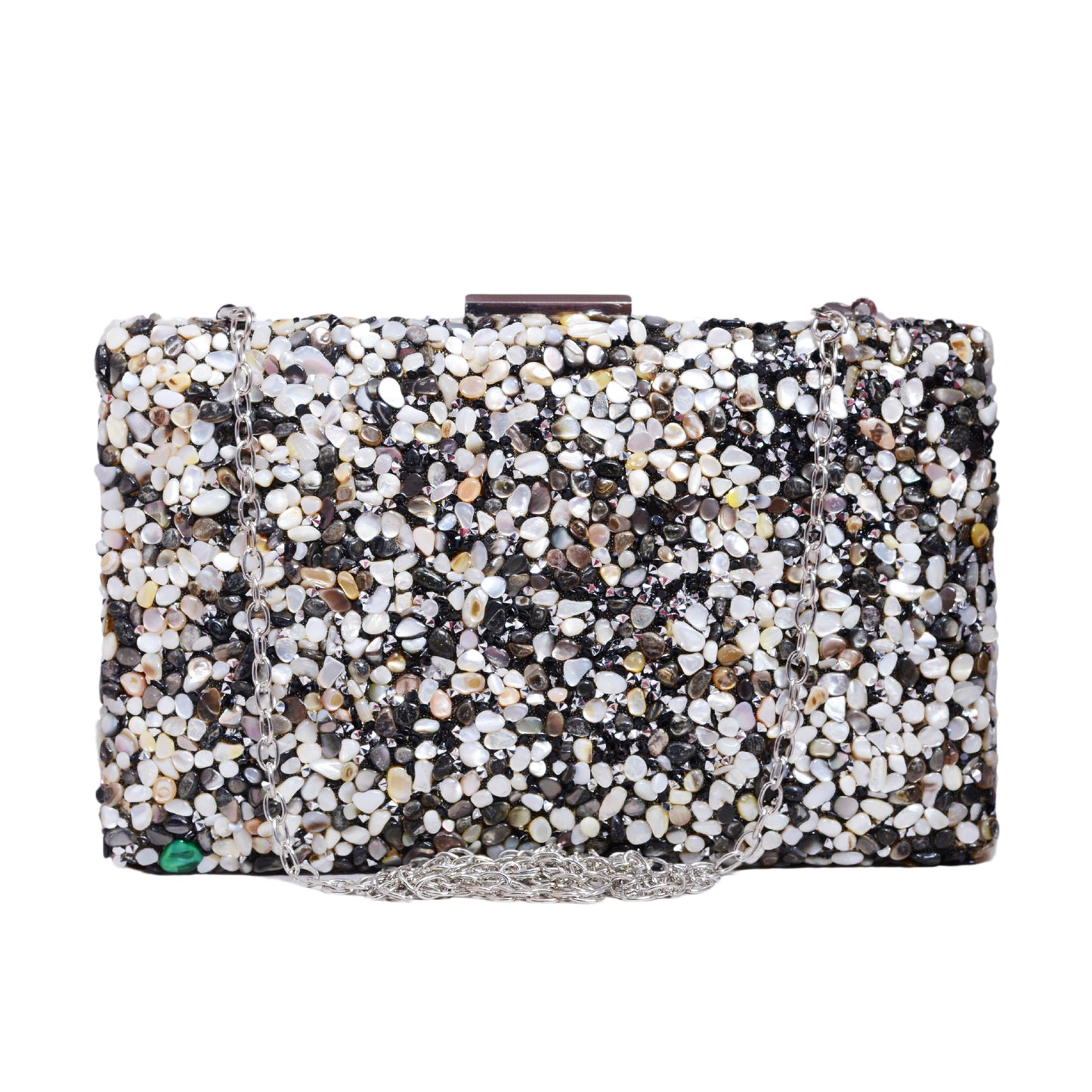 Black Marble Clutch