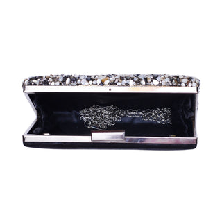 Black Marble Clutch